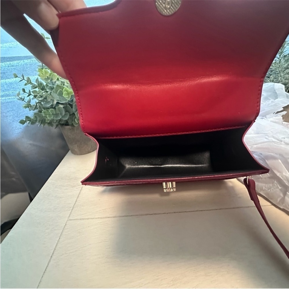 Cherry Print White and Red Women's Bag - Picture 4 of 10